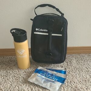 Columbia Black Lunch Bag with Accessories